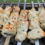 Hähnchen Schaschlik Rezept mit Mayo und Dill als Marinade
